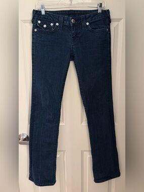True Religion Vintage Y2K Low Rise Sequin Detailed Jeans, 29